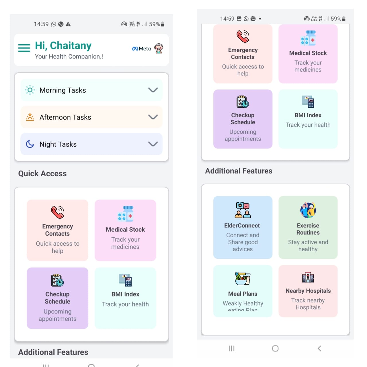 Age well - Elder care App