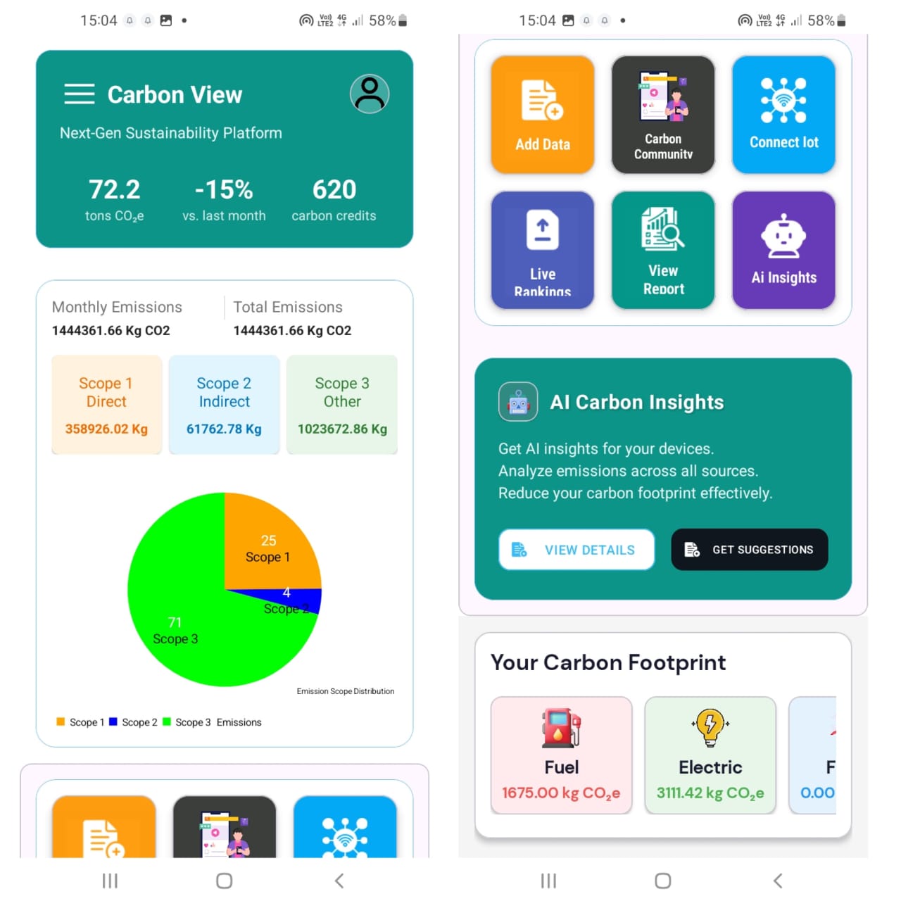 CARBON VIEW - Carbon Footprint Tracker